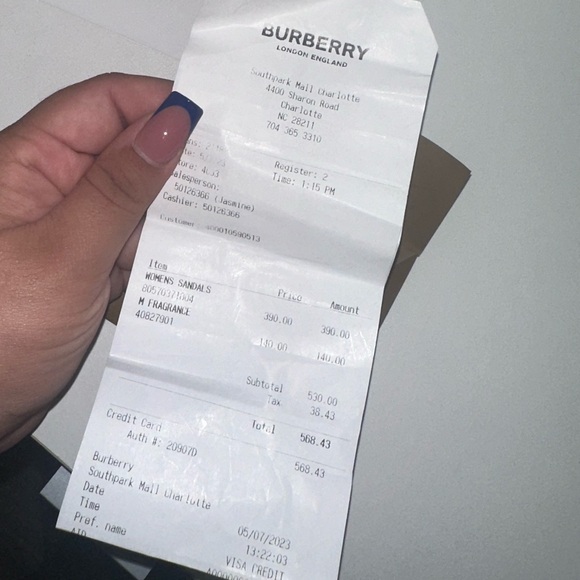 Burberry slides sz 38 - Picture 3 of 3